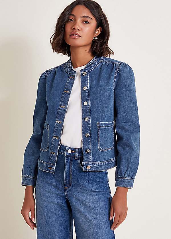 Monsoon Louisa Frill Denim Jacket