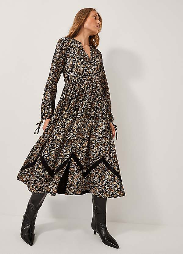 monsoon floral midi dress Buy Monsoon Blue Rowan Floral Wrap Midi Dress from Next USA