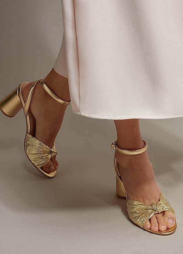 Ladies Sandals Gold Quilted Sandals Buy Rose Gold Heeled Sandals