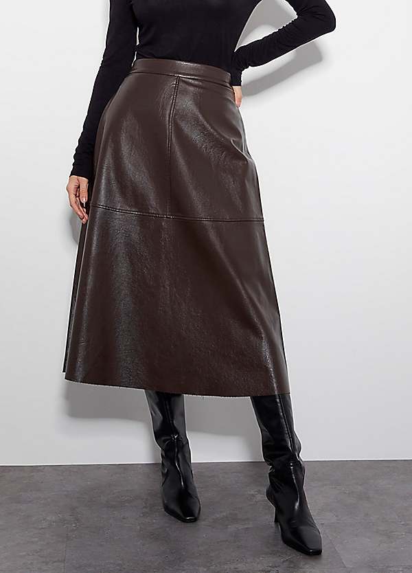 Monsoon Pippa Faux Leather Skirt Freemans