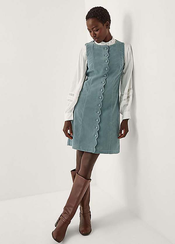 LE'RURE Sleeve less scallop dress 【公式通販】