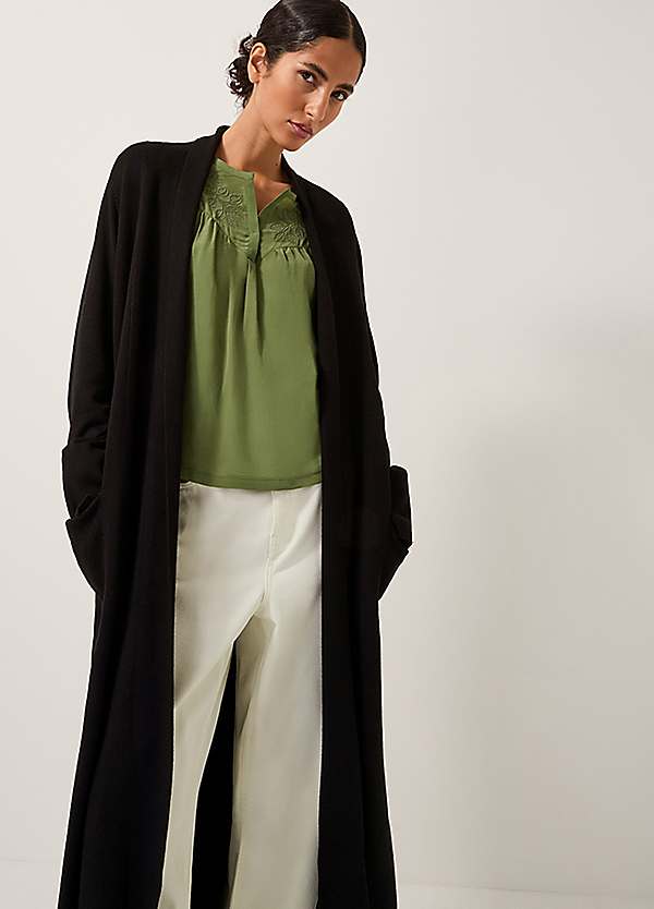 Monsoon Sade Zip Longline Cardigan | Freemans