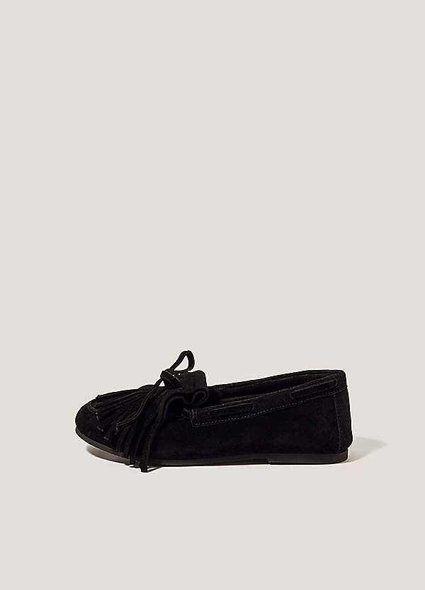 Monsoon Sarah Suede Moccasin Loafers | Freemans