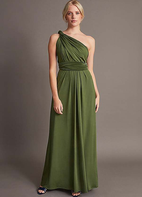 Monsoon Thea Multiway Bridesmaid Dress - Olive