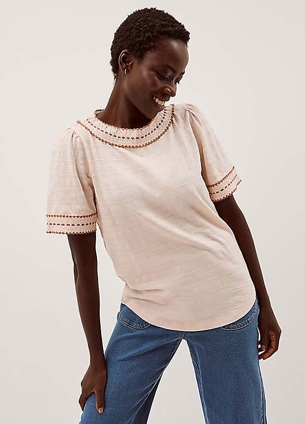 Monsoon Tina Trim Jersey T-Shirt | Freemans