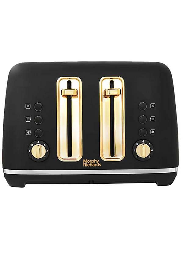 Morphy Richards Accents Slice Toaster Black Freemans