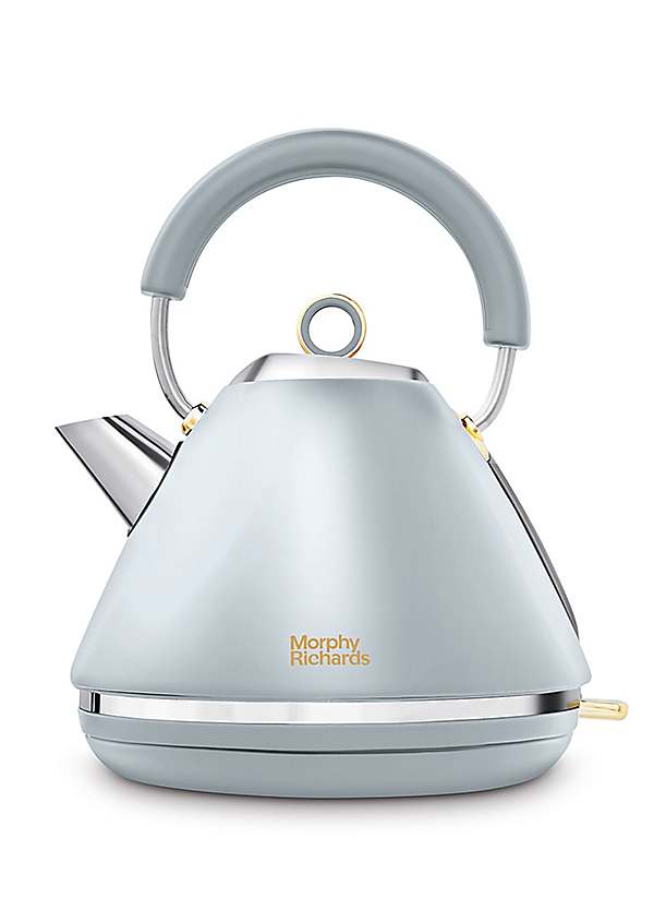 Morphy Richards Accents Pyramid Kettle Ocean Gray Freemans