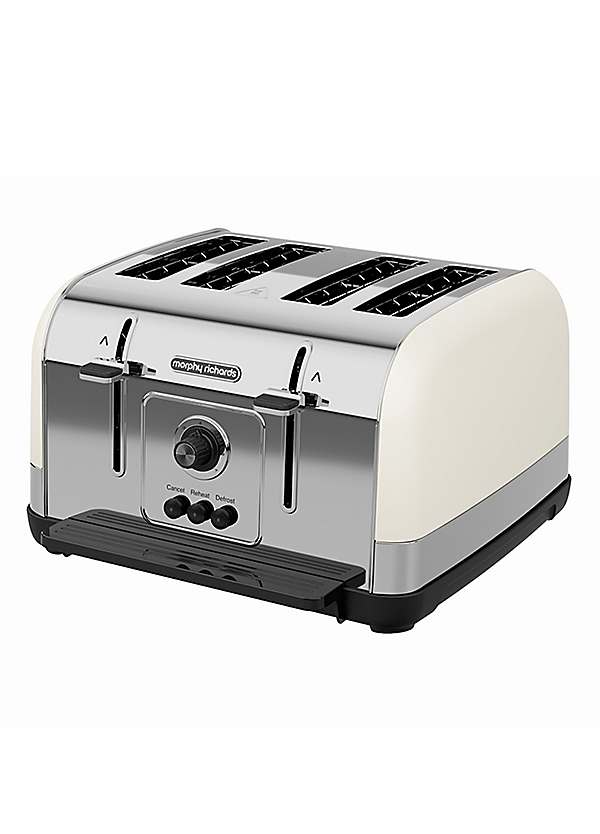 cream 4 slice toaster