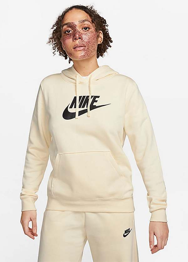 nike club printed hoodie