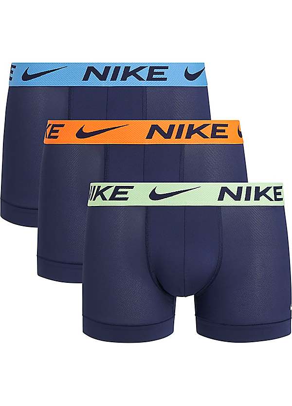 Nike Pack of Logo Print Waist Boxers Freemans