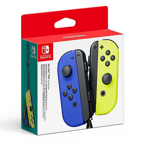 Nintendo Joy Con Pair Blue Neon Yellow