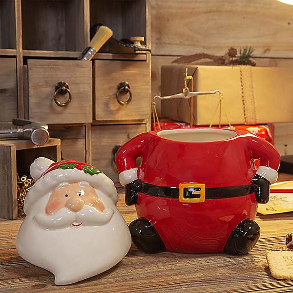 North Pole Santa Cookie Jar