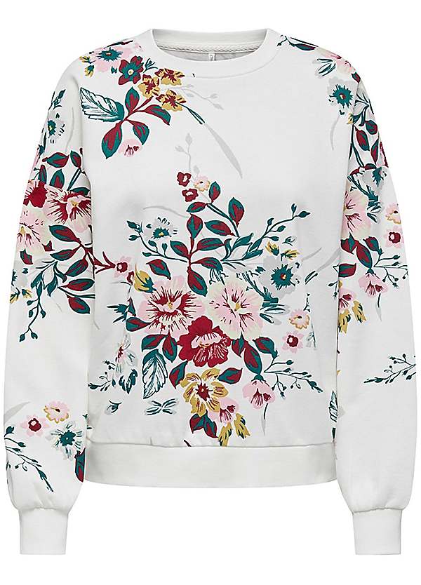 Off white floral outlet sweatshirt