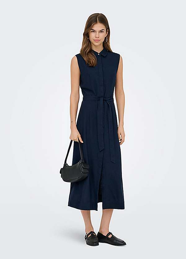 red linen dress outfit Rosalie Linen Dress