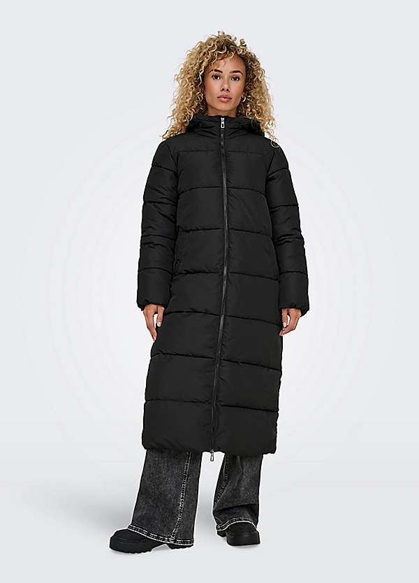 Only quilted coat best sale