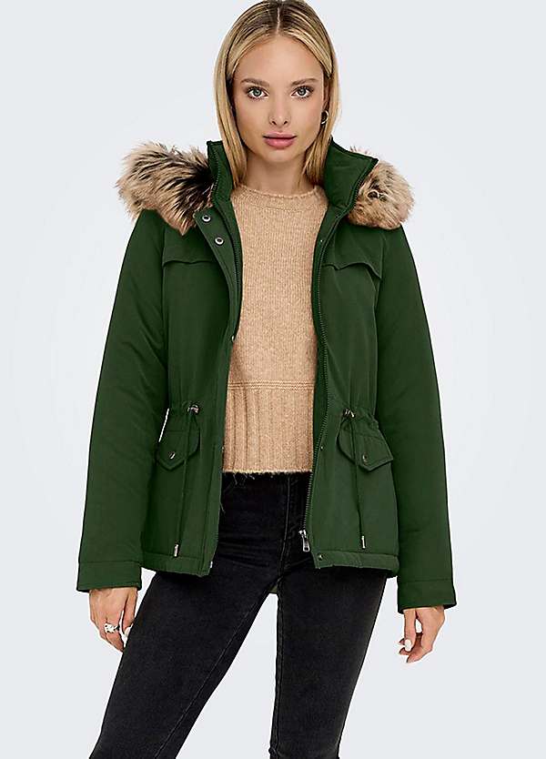 Only parka jacket best sale