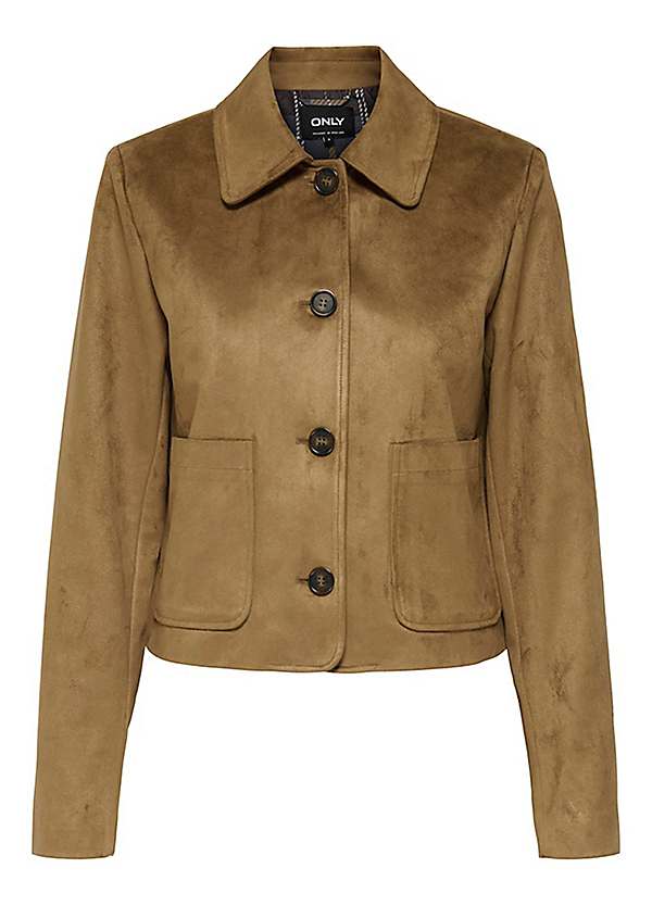 Only Tulip Faux Suede Jacket | Freemans