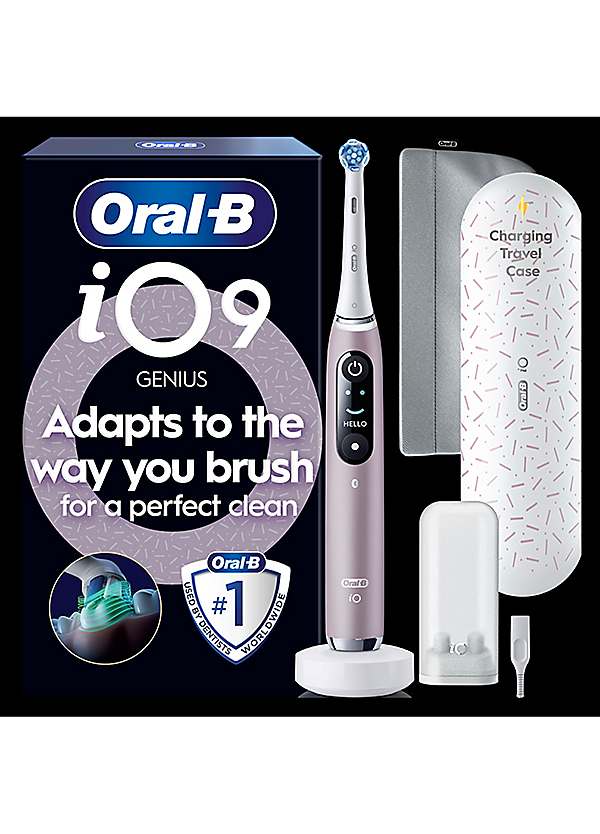 Oral-B iO 9 Rose Quartz Electric Toothbrush | Freemans