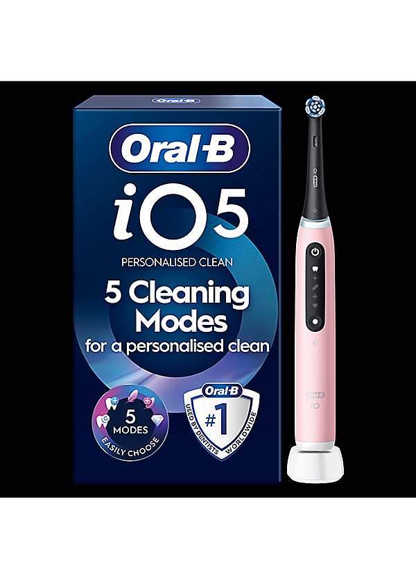 Oral-B iO Series 5 Toothbrush - Blush Pink | Freemans