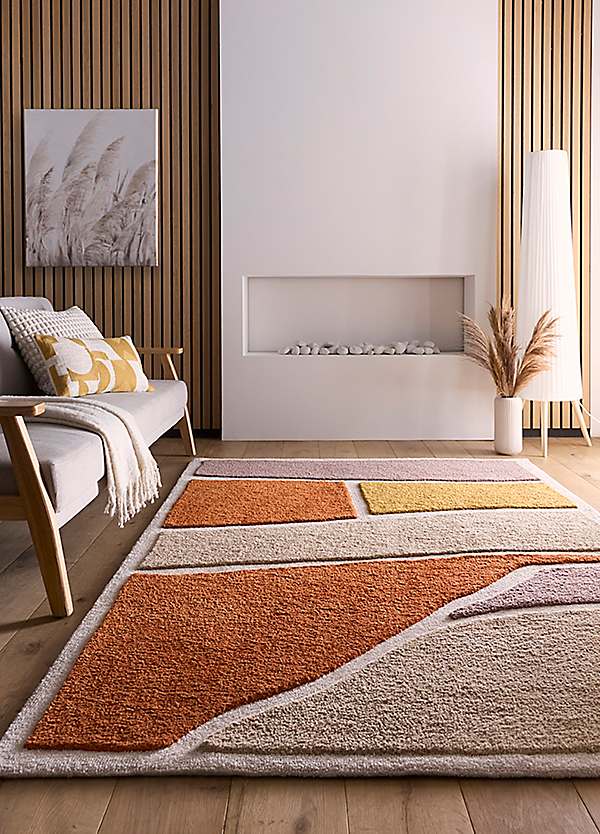 Origin Strata Terracotta Rug | Freemans