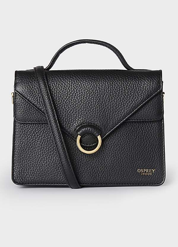 Osprey London The Harper Black Mini Leather Grab Bag Freemans