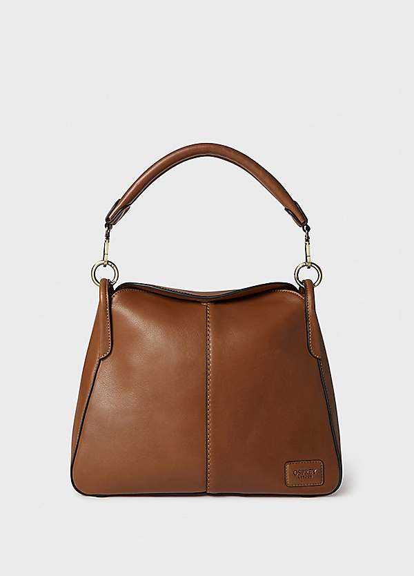 Osprey London The Oxford Tan Leather Medium Shoulder Bag | Freemans
