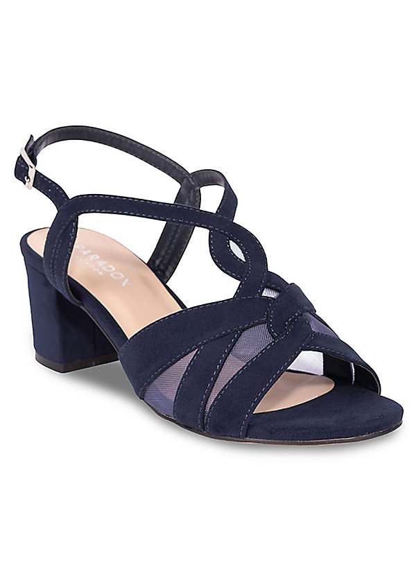 Navy wide fit block 2024 heels