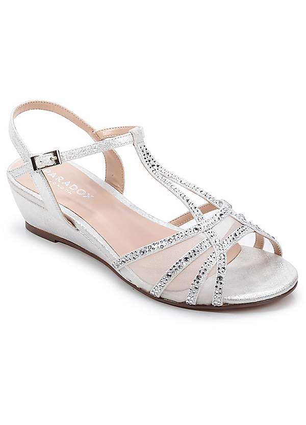 Womens wide wedge sandals hot sale