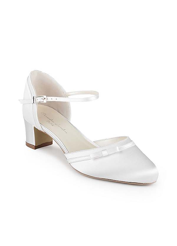 Wide fit mid on sale heel court shoes