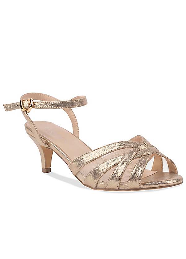 Rose gold clearance shoes mid heel