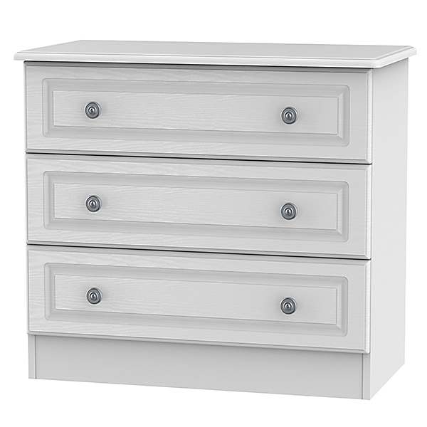 Ready assembled chest of deals drawers grey