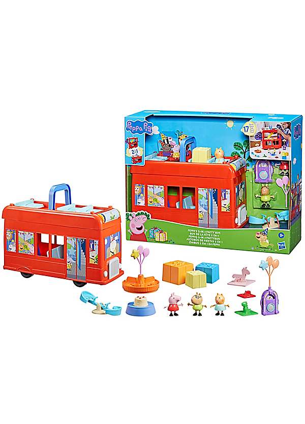Peppa Pig Peppa's 2-In-1 Party Bus Freemans