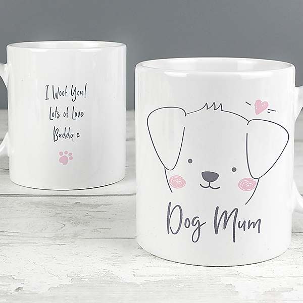 Personalised dog shop mum mug