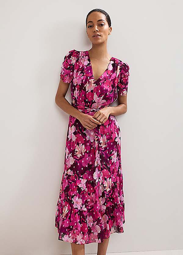 Phase Eight Azalea Floral Dress | Freemans