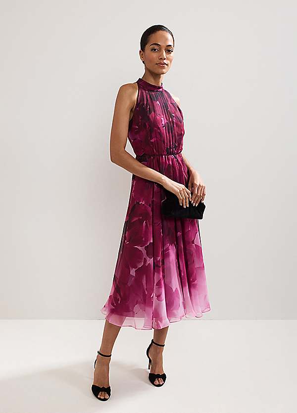 Phase Eight Bethany Floral Dress - Pink Floral