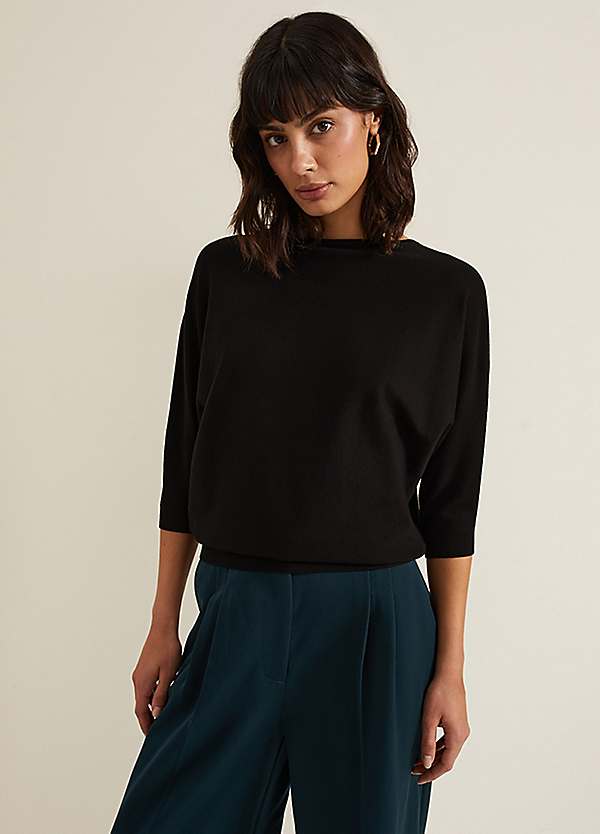 Phase Eight Cristine Knit Jumper Black