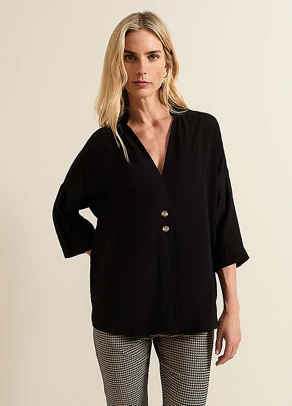Phase Eight Cynthia Button Detail Shirt Phase Eight Cynthia Button Detail Shirt