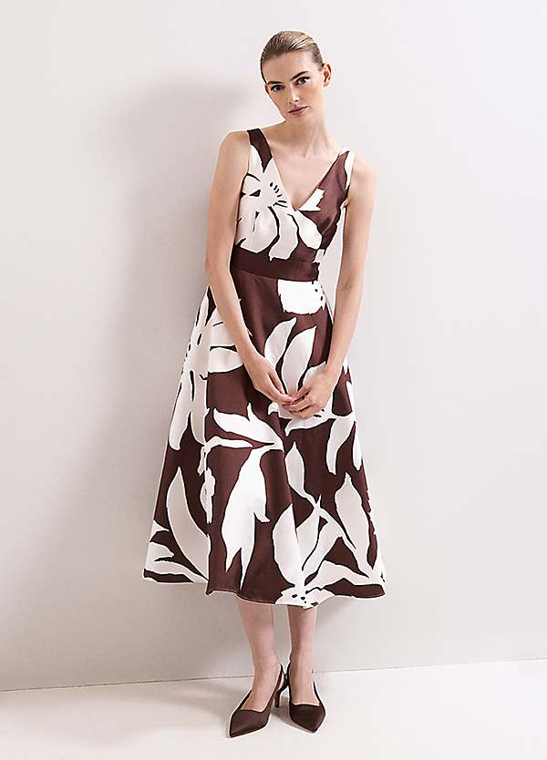 phase eight fit and flare dress PHASE EIGHT Melody Satin Fit And Flare Dress