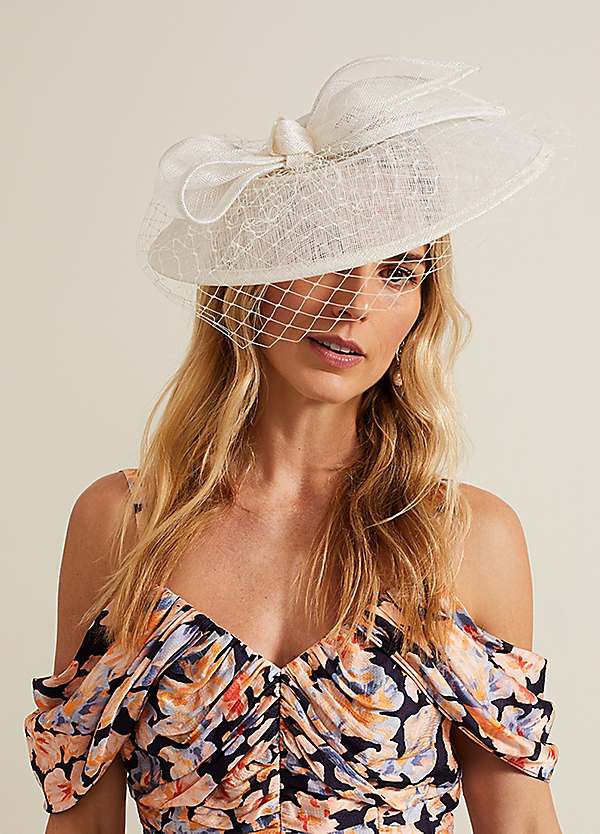 Phase Eight Downturned Brim Bow Fascinator | Freemans