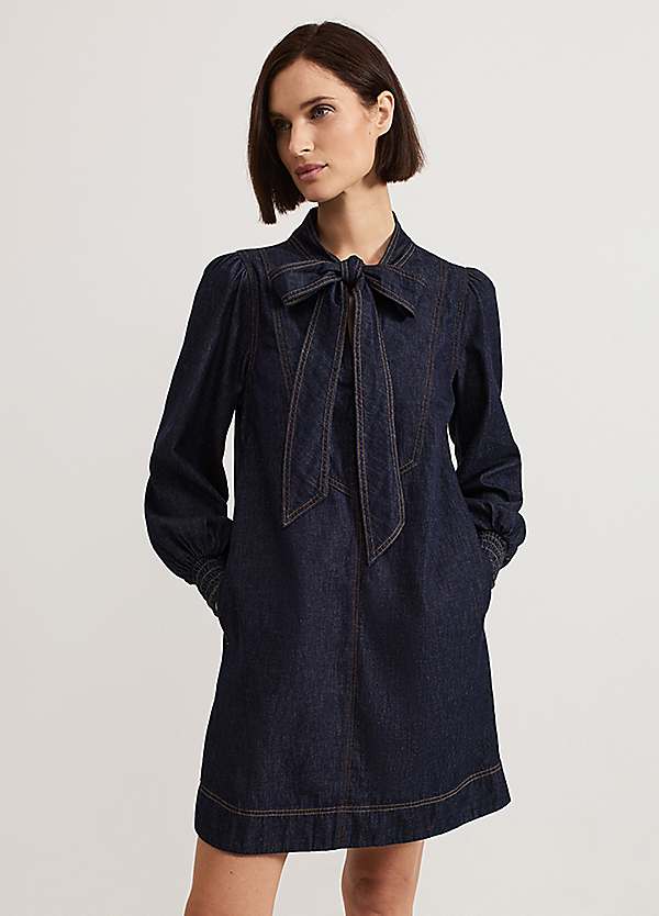 【関税込】PhaseEight ワンピース☆Geneve Denim Dress, Blue Phase Eight Geneve Denim Dress, Blue