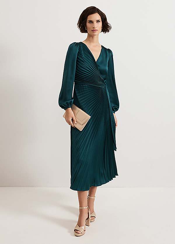 Phase Eight Gracie Sunray Pleated Midi Dress | Freemans