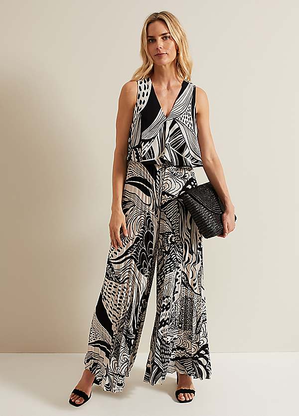 overdue flair ♥ TAILORED PLEATS JUMPSUIT /追跡付 TAILORED PLEATS JUMPSUIT_WHITE - overdue flair