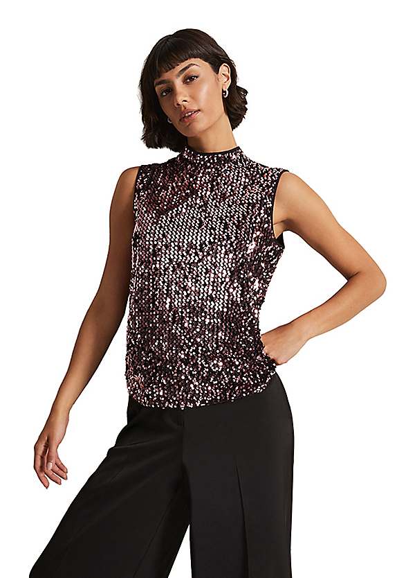 Phase eight hot sale sequin top