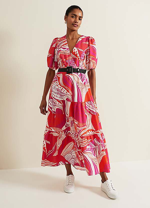 Midi Dresses Phase Eight Francesca Dress Phase Eight Tilda Red