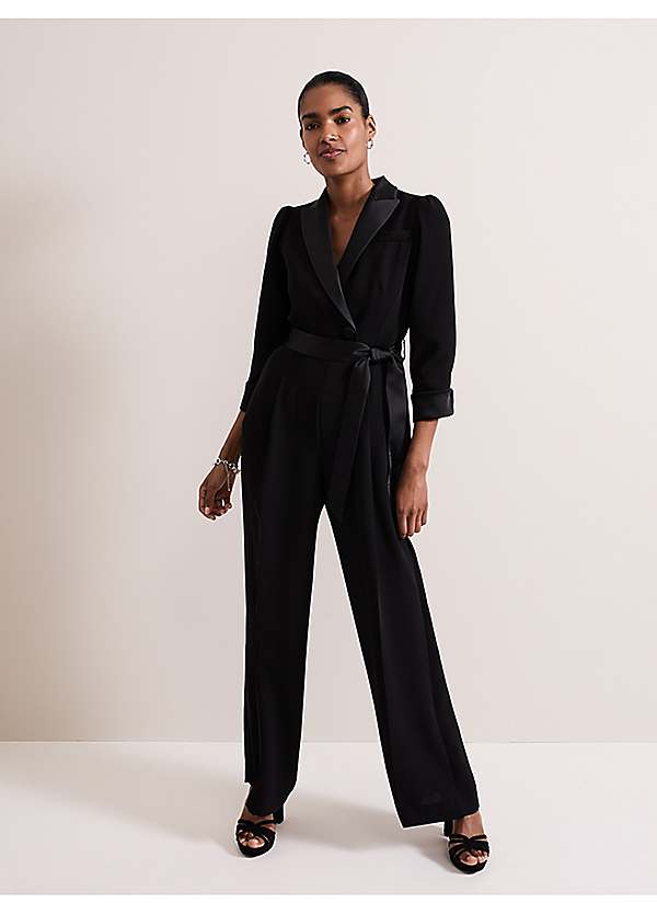 【Phase Eight】UK発 Kylie Tuxedo タキシード ジャンプスーツ Phase Eight】UK発 Kylie Tuxedo タキシード ジャンプスーツ
