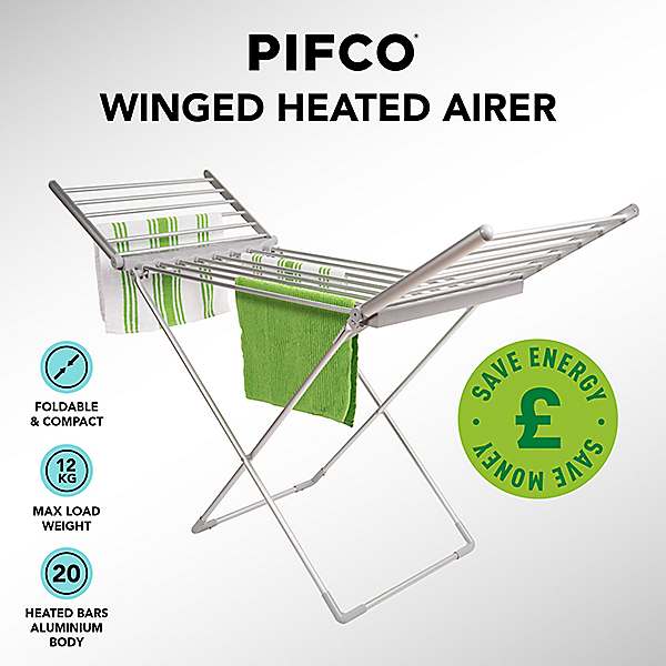 Pifco heated 2025 clothes airer