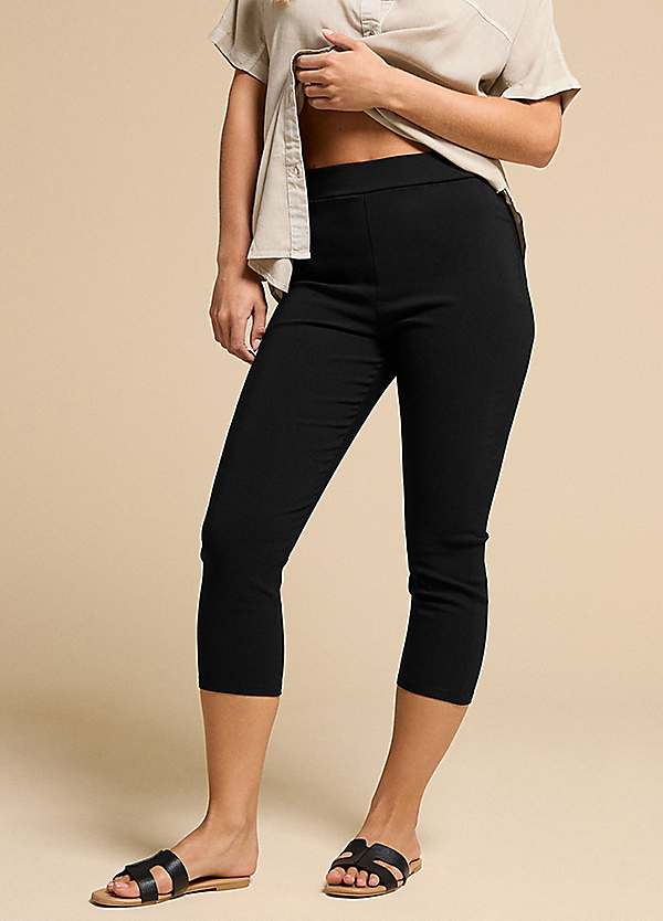 PixieGirl Petite Slim Fit Capri Cropped Trousers Freemans