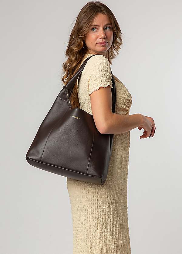 Pure Luxuries London 'Nina' Leather Shoulder Bag Freemans