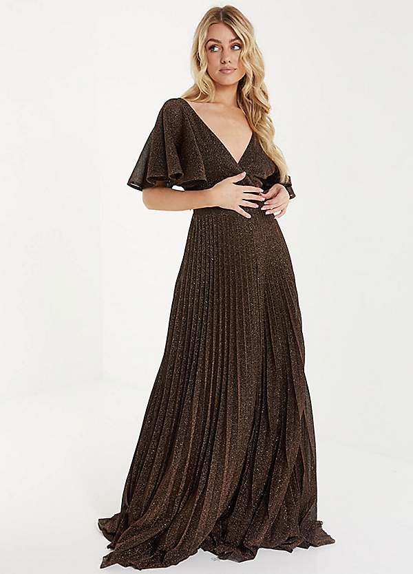 Quiz grey embellished deals maxi dress