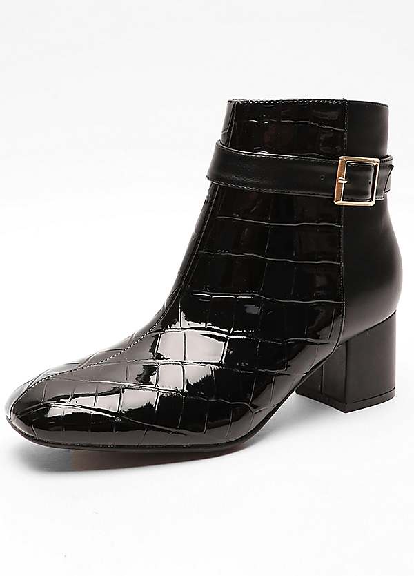 Croc buckle boots hotsell